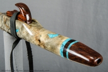 Buckeye Burl Native American Flute, Minor, Mid A-4, #K2B (11)